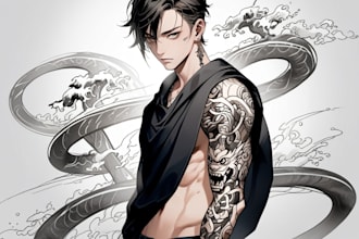 make a japanese tattoo designs from your imagination