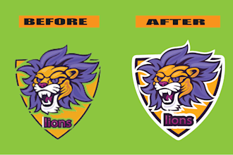 recreate, copy, rework, remake or duplicate your creatively logo