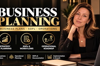 develop your business plan, operational plan and sops