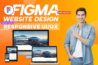 create an appealing figma website design, figma website mockup, figma ui ux