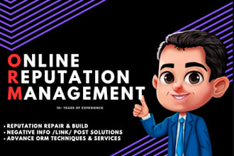 do orm, online reputation management for your brand and reverse seo