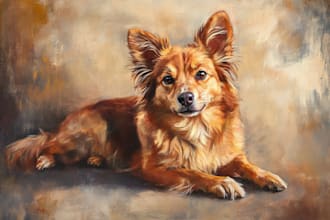 draw pet portrait with disney style