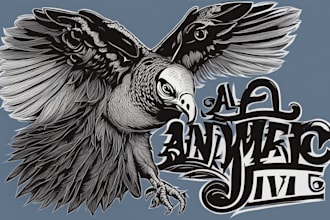 create animal linocut tshirt design for brands