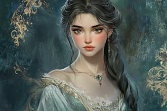 draw your portrait or charater in disney style