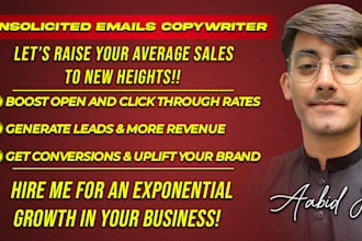 copywrite professional cold emails for you