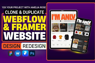duplicate website to webflow website, webflow expert, figma to webflow