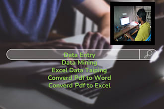 data entry, manual data entry convert PDF to word,
