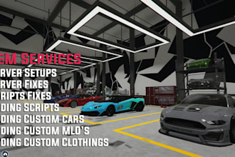 fix or setup a fivem server for you esx qbcore nopixel or can install scripts