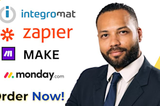 setup make com automation made com integration zappier airtable  monday  openai