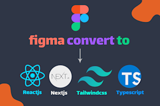 convert your figma to website with react,nextjs,angular