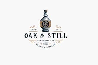 design custom heraldic and luxury vintage logo