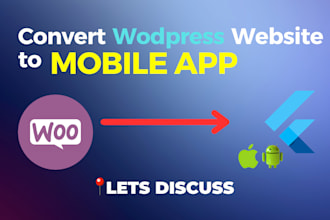 convert wordpress website to mobile app with flutter