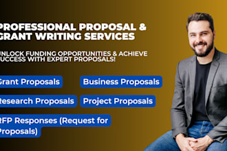 write a winning grant proposal, grant research, and nonprofit business plan
