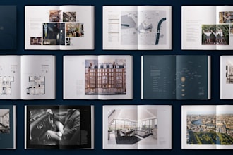 design a modern business, company profile
