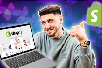 create and design shopify clothing website dropshipping store