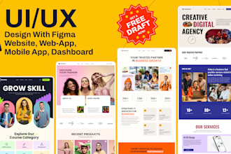 do figma web, responsive mobile app, landing page design or redesign