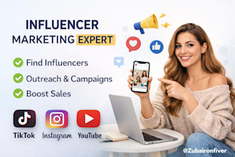 research and find best instagram, tiktok influencers for influencer marketing