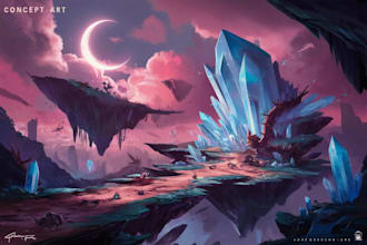 draw awesome environment concept art