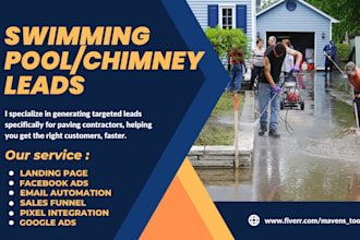 generate highly converting swimming pool leads pool cleaning leads chimney leads