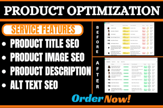 optimized your website rank seo listing to boost sales via product optimization