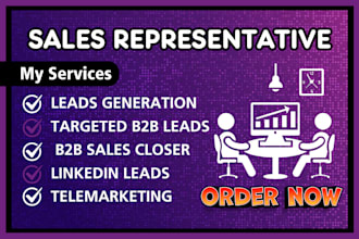 be your b2b sales lead b2b leads generation sales closer sales representative