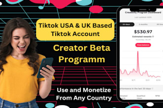 create a usa tiktok account, tiktok ads manager with creativity beta of program