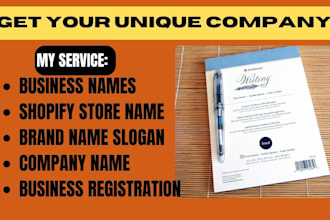 do unique business or brand name file your trademark for registration