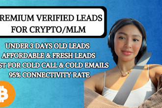 give you 5000 verified fresh MLM or crypto leads