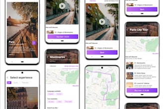 develop city tour app, travel app, mountaineering app, tourism app, booking app