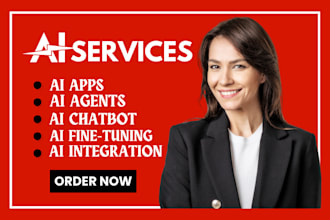 develop ai chatbot mobile app or website, ai saas app, ai software, ai chatbot