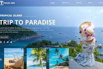 create a responsive vacation rental website for property management