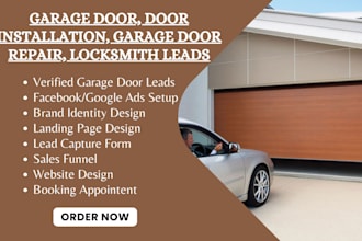 garage door leads door installation garage door repair locksmith handyman leads