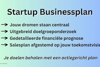 create a dutch startup business plan for you
