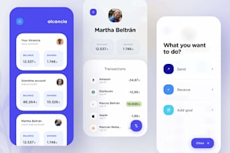 build a custom money transfer app, payment app, bank app