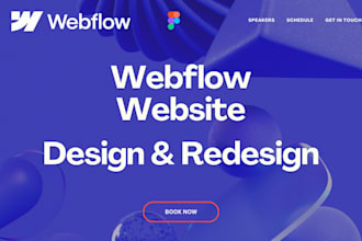 design webflow website or webflow website redesign or figma to webflow