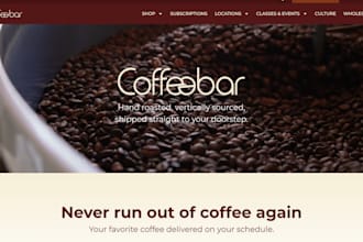 build coffee shopify store coffee website tea coffee mugs dropshipping tea store