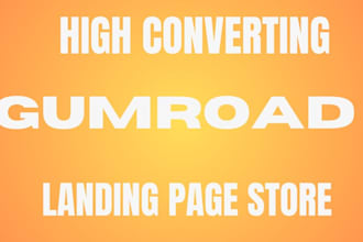 build a converting product gumroad landing page store sales page