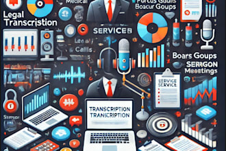 do transcription for interviews, audio, and video content