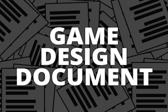 create a professional game design document gdd for your game concept