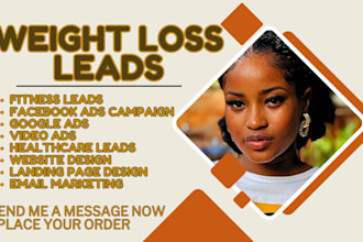 weight loss leads fitness leads weight loss facebook ads google ads video ads