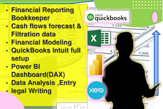 do financial reporting, modeling and quickbooks setup