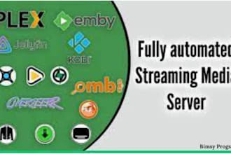 create automate and configure plex jellyfin emby media server