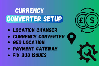 wordpress elementor shopify bug fix setup currency converter location changer