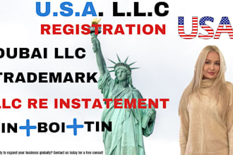 register usa llc wyoming dubai for resident and non resident of usa trademark