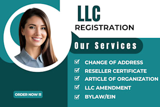 do dissolve, reinstate, llc address change, llc registration and amendment