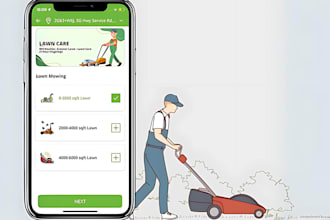 develop lawn mowing service, lawn mowing app, garden service app