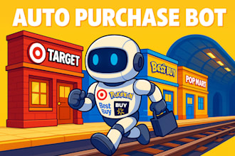 automate fast auto purchase bot, target bot, popmart bot, pokemon center bot