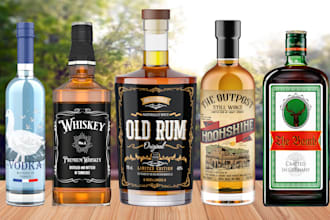 design label, logo for alcohol,wine,bourbon,gin,whiskey,champagne,cocktail,beer