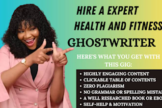 ghostwrite health, fitness and medical ebook, self improvement and physiotherapy