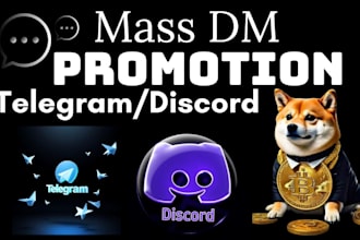 promote nft, meme coin telegram mass dm discord telegram mass dm target server